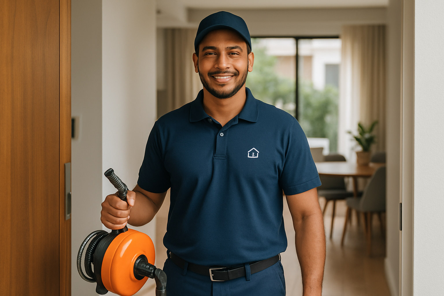 Técnico da Cabral Tech chegando para atendimento emergencial